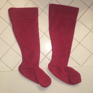 Red Rainboot Socks
